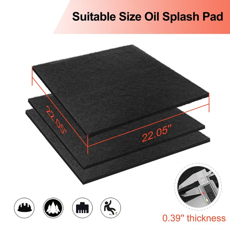 GODLIY 3 Pcs 22'' Oil Drain Splash Pad, No Splatter Pad Square Pad for Car Changing Oil Transmission Drain Pan (3 PCS) - Image 2